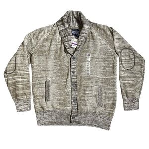 American Rag Men's Beige Classic Fit Long Sleeve Cardigan Sweater - XXL
